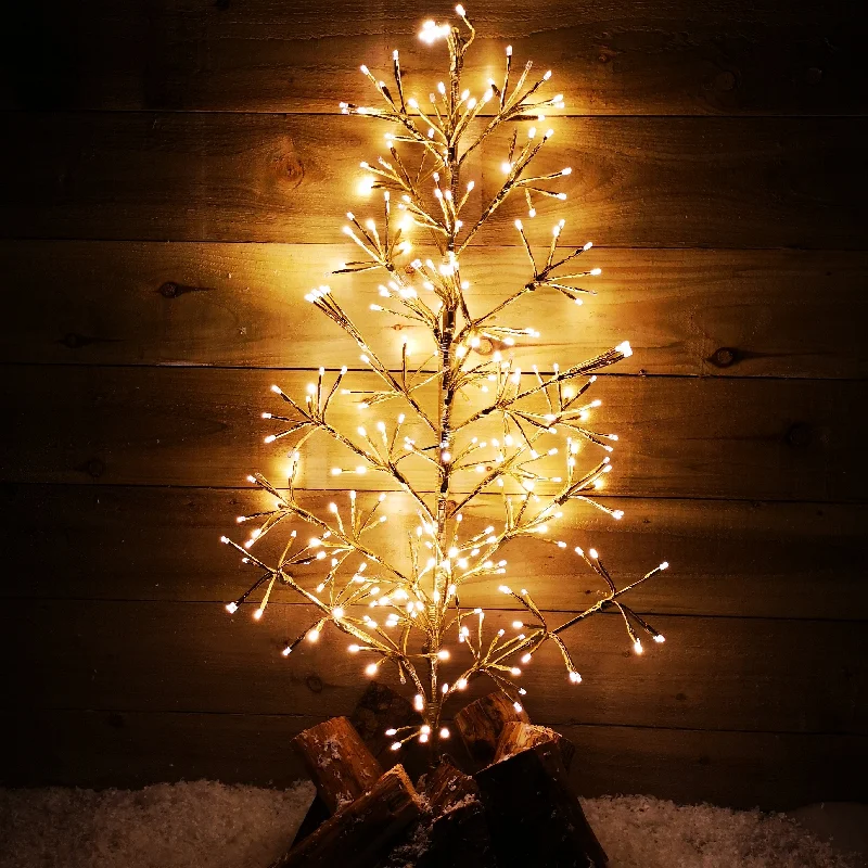 3ft Warm White Christmas Tree Starburst 296 LED Garden Lights Outdoor Decoration