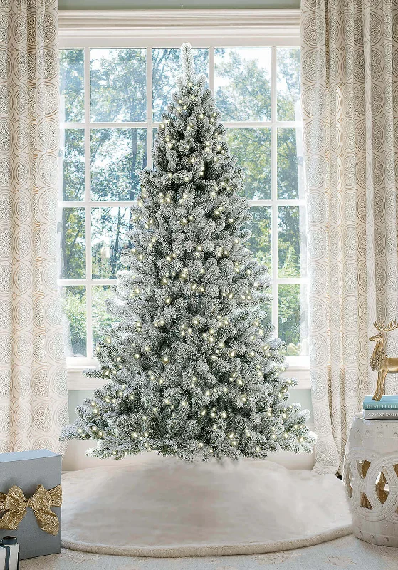 6' Prince Flock® Artificial Christmas Tree with 350 Warm White LED Lights