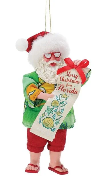 Possible Dreams 6" Merry Christmas Florida Ornament