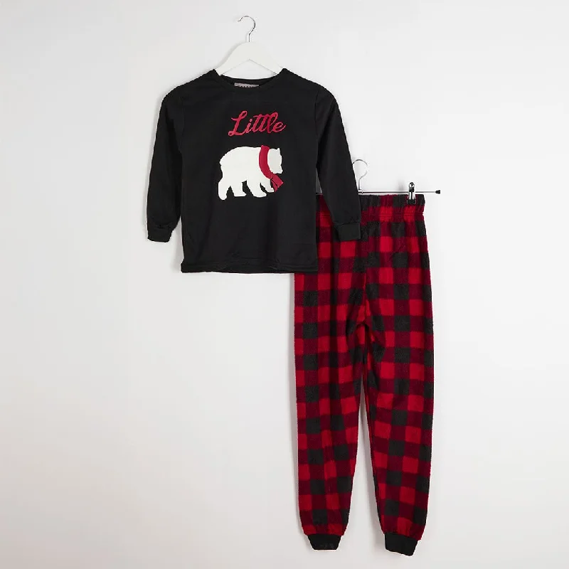 Boys Polar Bear Matching Christmas Pyjamas