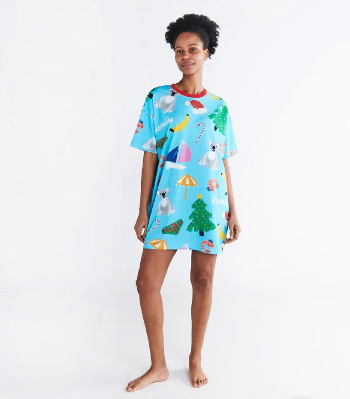 Christmas Icons Oversized T-Shirt Nightie