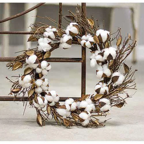 Cotton & Twig Wreath