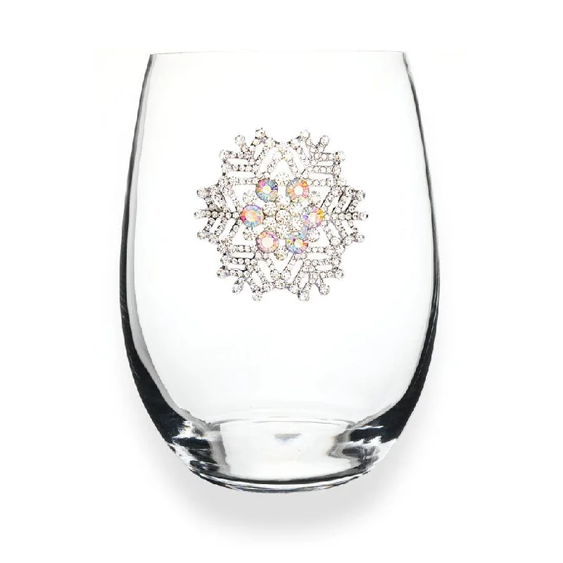 The Queens' Jewels : Snowflake Jeweled Stemless Wineglass