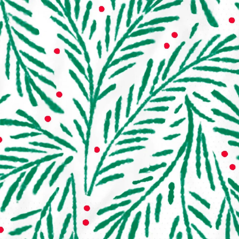 Hallmark : Holly and Berries Holiday Cocktail Napkins, Pack of 20