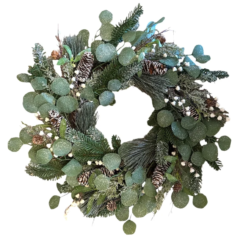 Iced Tallow Berry and Greenery Wreath