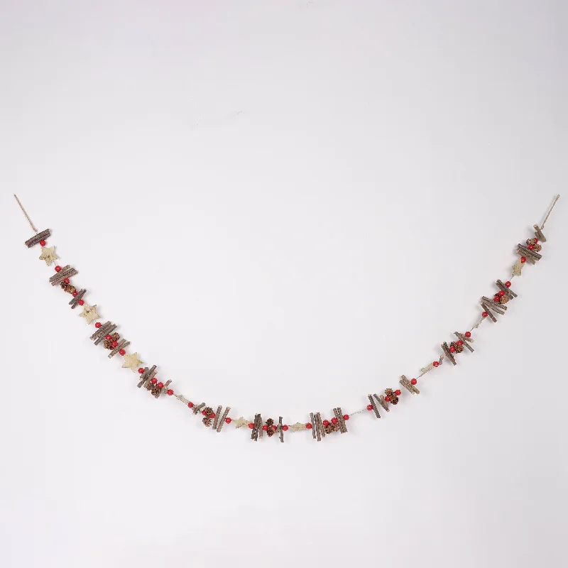 Red twig and berries garland