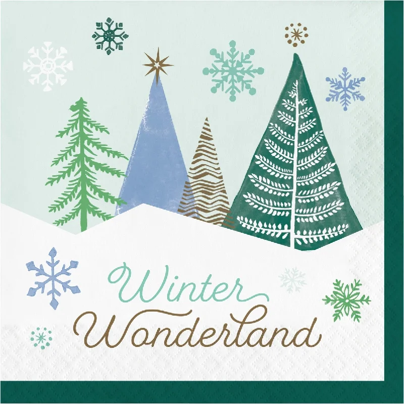 Christmas Winter Wonderland Lunch Napkins | 16 ct