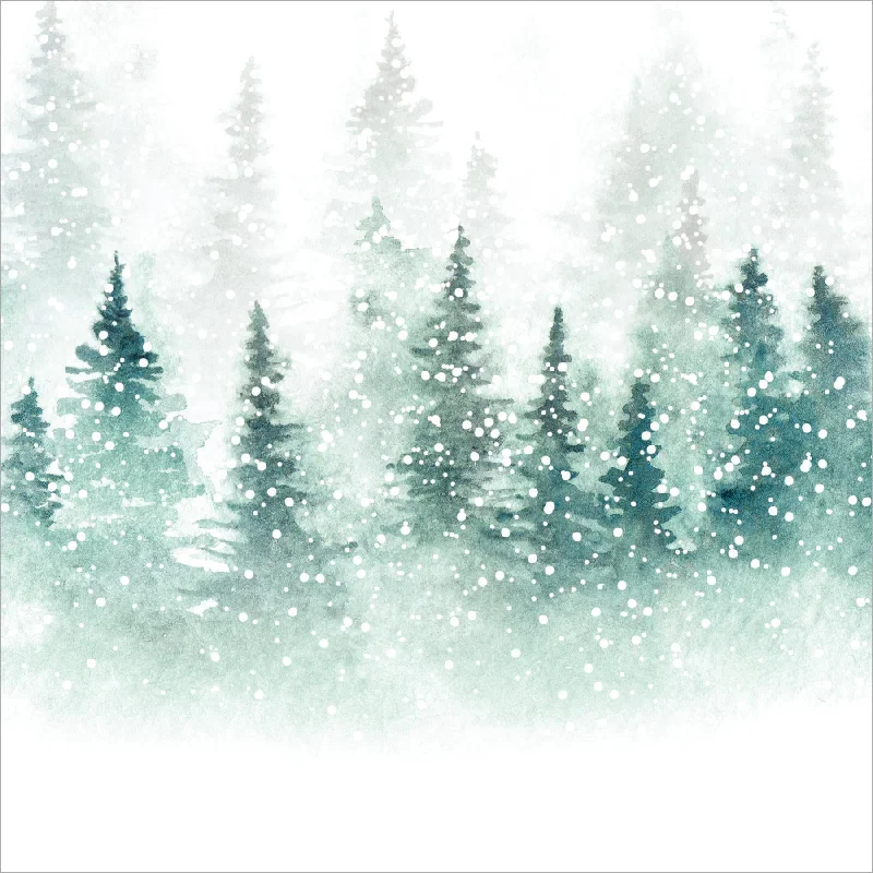 Snowy Forest Paper Lunch Napkins