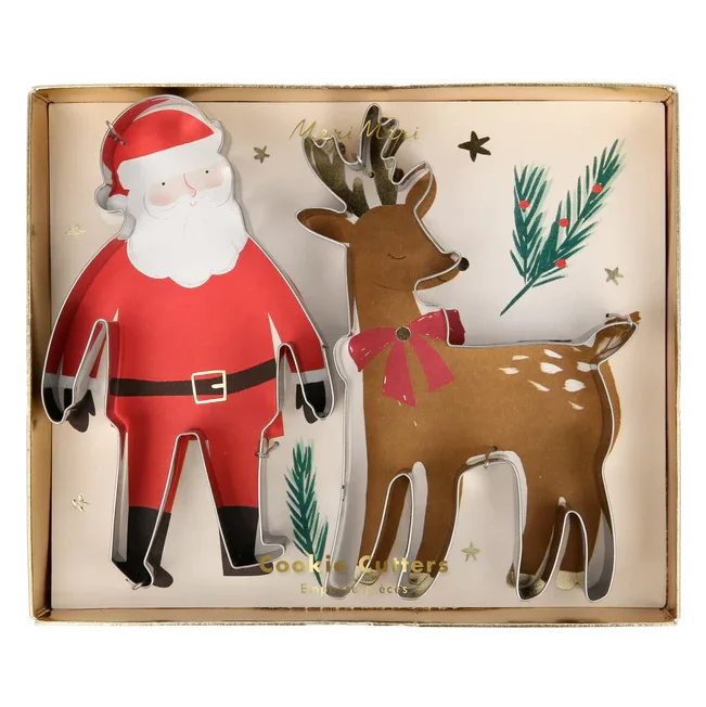 Cookie Cutter - Santa & Reindeer Christmas