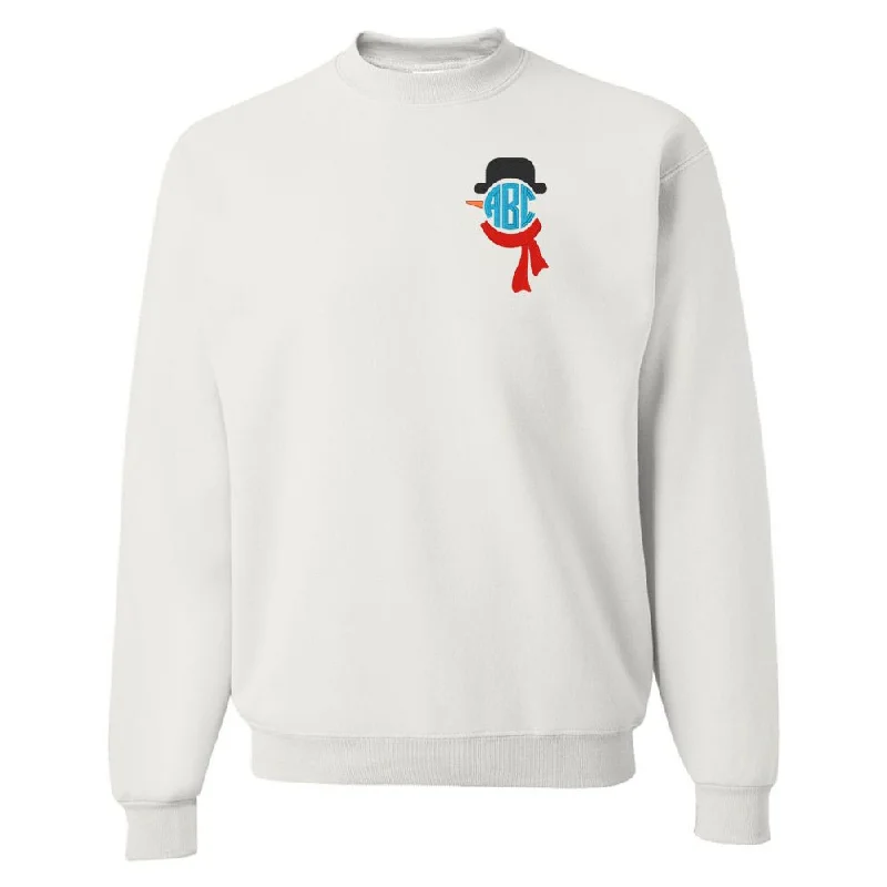 Monogrammed Snowman Crewneck Sweatshirt