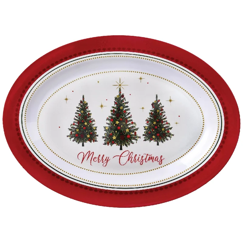 Christmas Traditional Serving Platter 19.69" x 14.41" | 1 ct