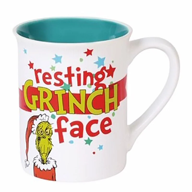 Resting Grinch Face Mug