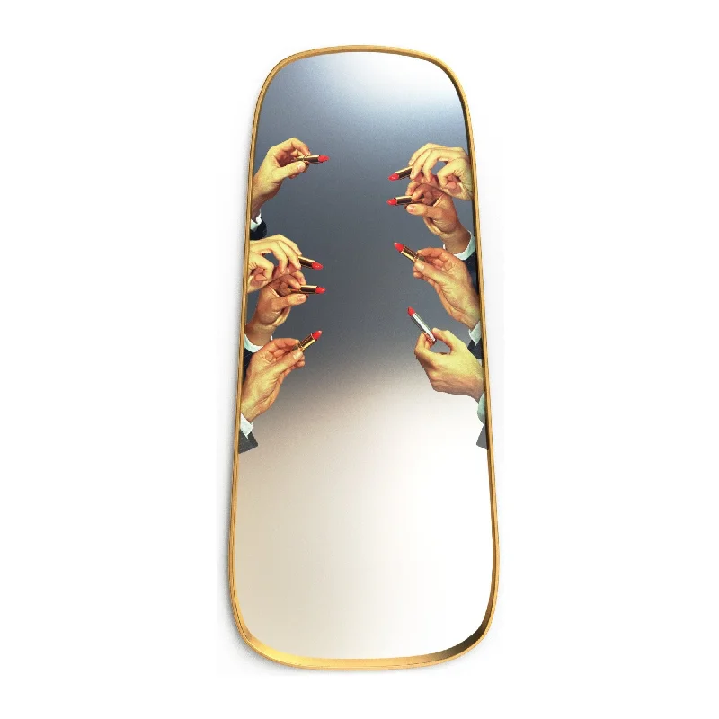 Gold Frame Mirror | Toiletpaper | Lipsticks | Large