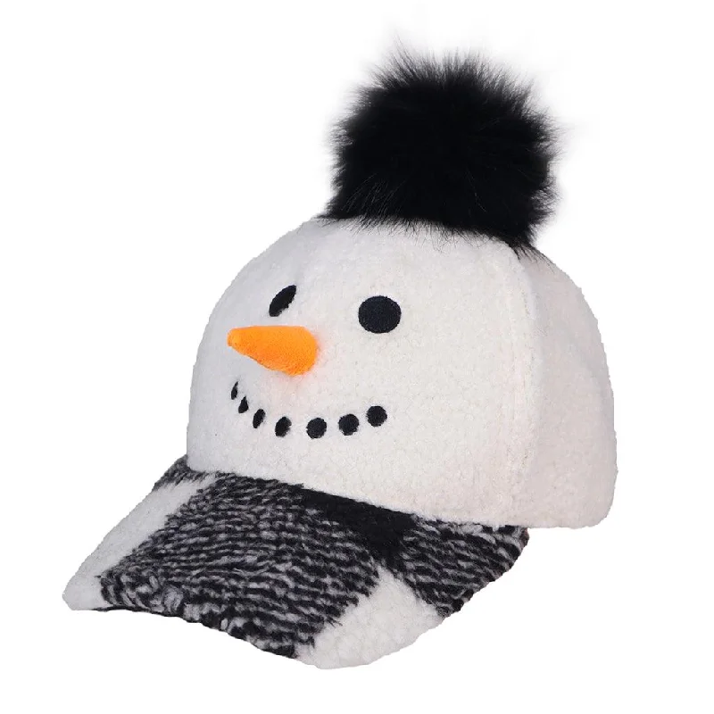 Snowman Sherpa Baseball Cap