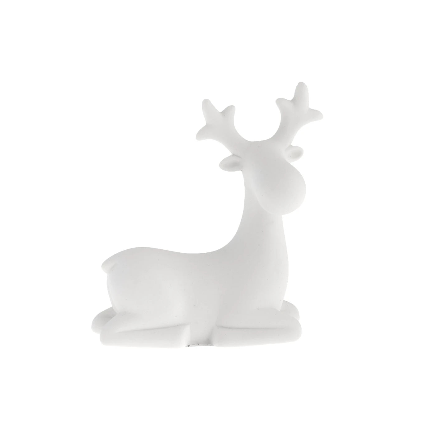 Sten the Resting Reindeer | Large | White Ceramic | by Storefactory