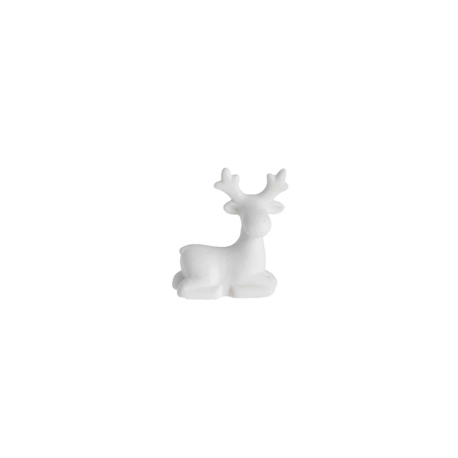 Sten the Resting Reindeer | Mini | White Ceramic | by Storefactory