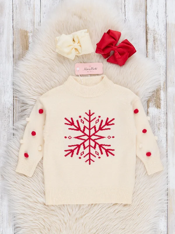 Winter Snowflake & Dots Sweater