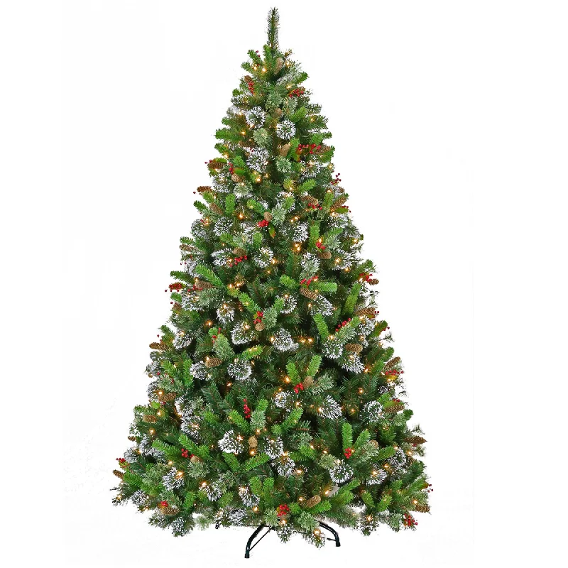 7.5ft Christmas Tree with Twinkle Lights - Wintry Pine