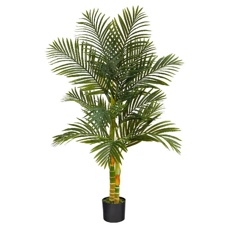 5' Golden Cane Artificial Palm Tree - 6"