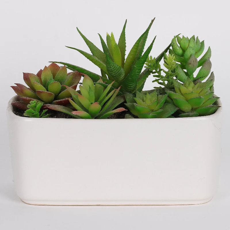 7 X 3 X 5.5"H ARTIFICIAL SUCCULENT DECOR