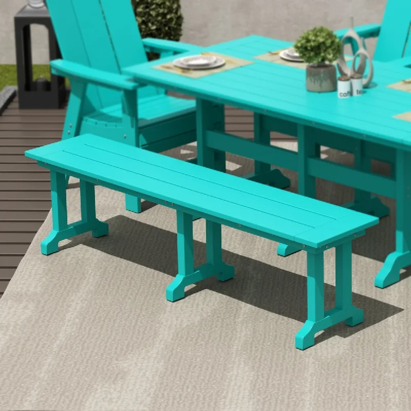 Polytrends Laguna Hdpe All Weather Outdoor Patio 65" Bench