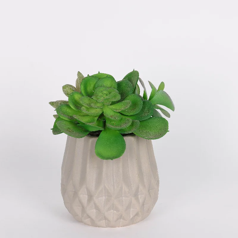 6 X 6 X 7"H ARTIFICIAL SUCCULENT DECOR